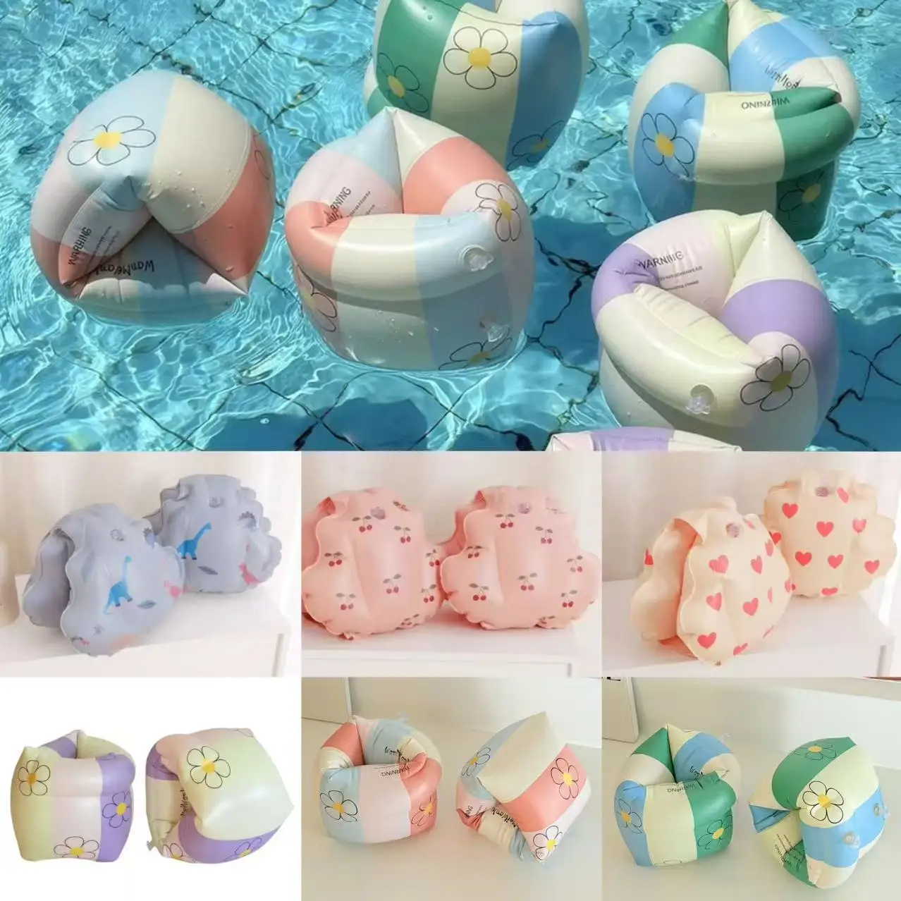 

1 пара надувных плавучих рук из ПВХ, прочный детский рукав для плавания в воде, детский летний реквизит для стрельбы в бассейне