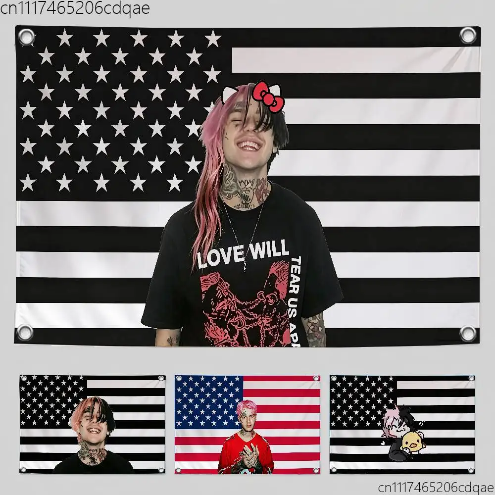 FOR Lil Peep Celebrity Flag Suitable For Birthday Parties Living Room Bedroom And Outdoor Camping Decorations