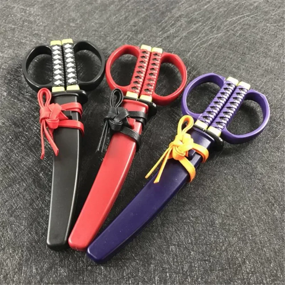 Samurai Katana Sword Shape Japanese Scissors Paper For Tailor Handicraft Fabric Sewing Embroidery Cutter Handmade