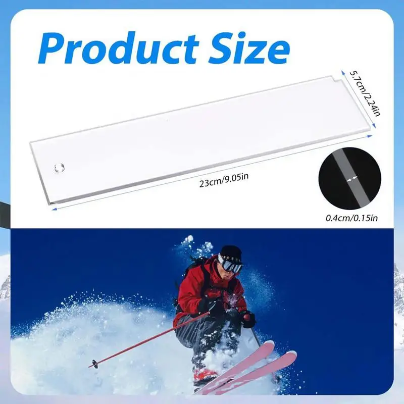 

Snowboard Wax Scraper Acrylic Wax Removal Tool Snowboard Waxing Tool Portable Snowboarding Tool Surf Wax Scraper for Snowboard