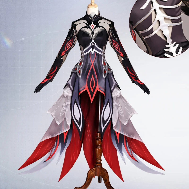 Ronova Cosplay-Kostüm, Halloween-Kostüm, Genshin Impact, Kostüm der Herrscher des Todes, Anime-Outfit für Mottopartys und Bühnenauftritte.