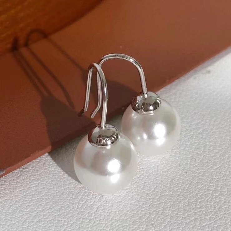 New Arrival 925 Sterling Silver Earrings Findings Settings Base Mounting Parts Accessory for 9-10mm Pearls 5 pairs/lot