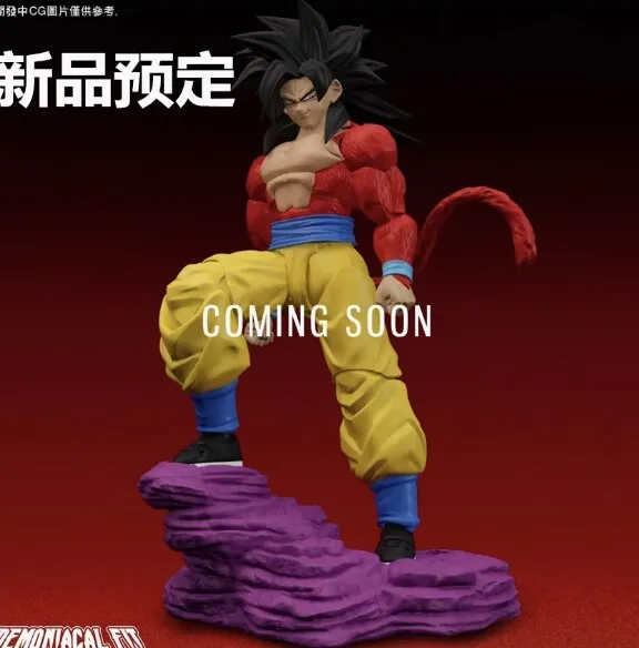 Original 1/12 Demoniacal Fit Dragon Ball Anime Figure Son Goku Vegetto Action Figurine Super Saiyan Goku Statue Collect Dbz Toys