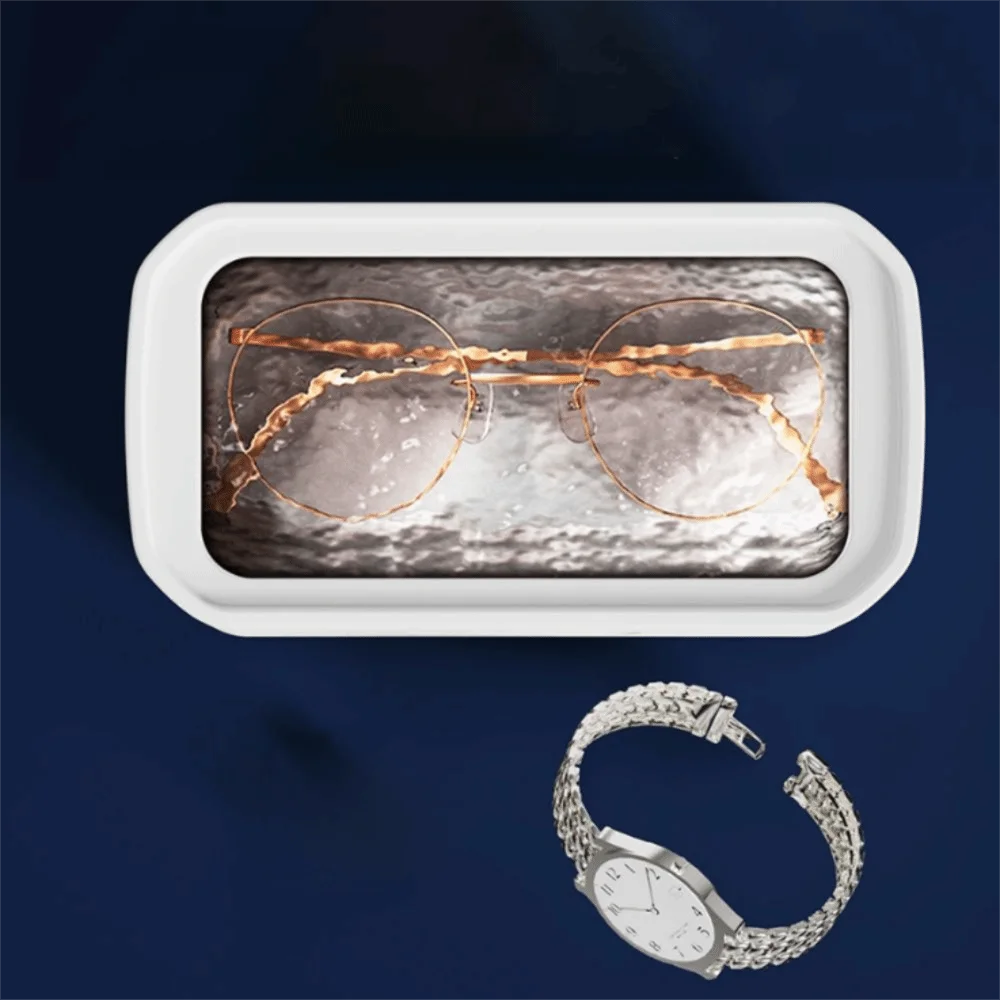 

650ML Ultrasonic Eyeglass Cleaning Machine 3 Gear High Frequency Vibration Ultrasonic Jewelry Cleaner Professional Low Noise