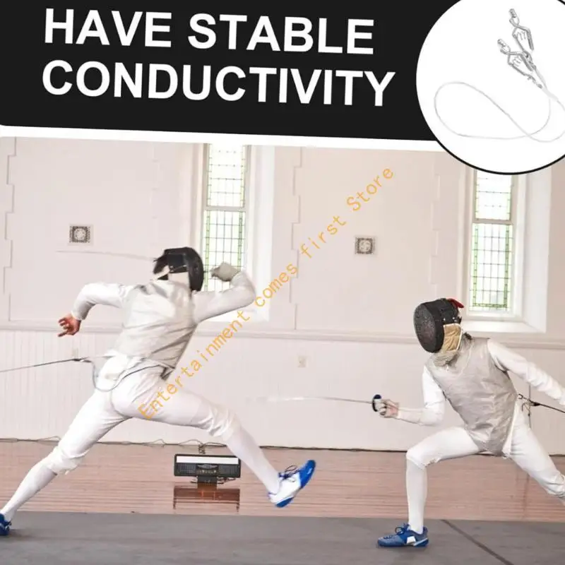 Foil Head Clip Line Fencing Body Connecting Wire Fencing Device Cord Pin Plug 55KD