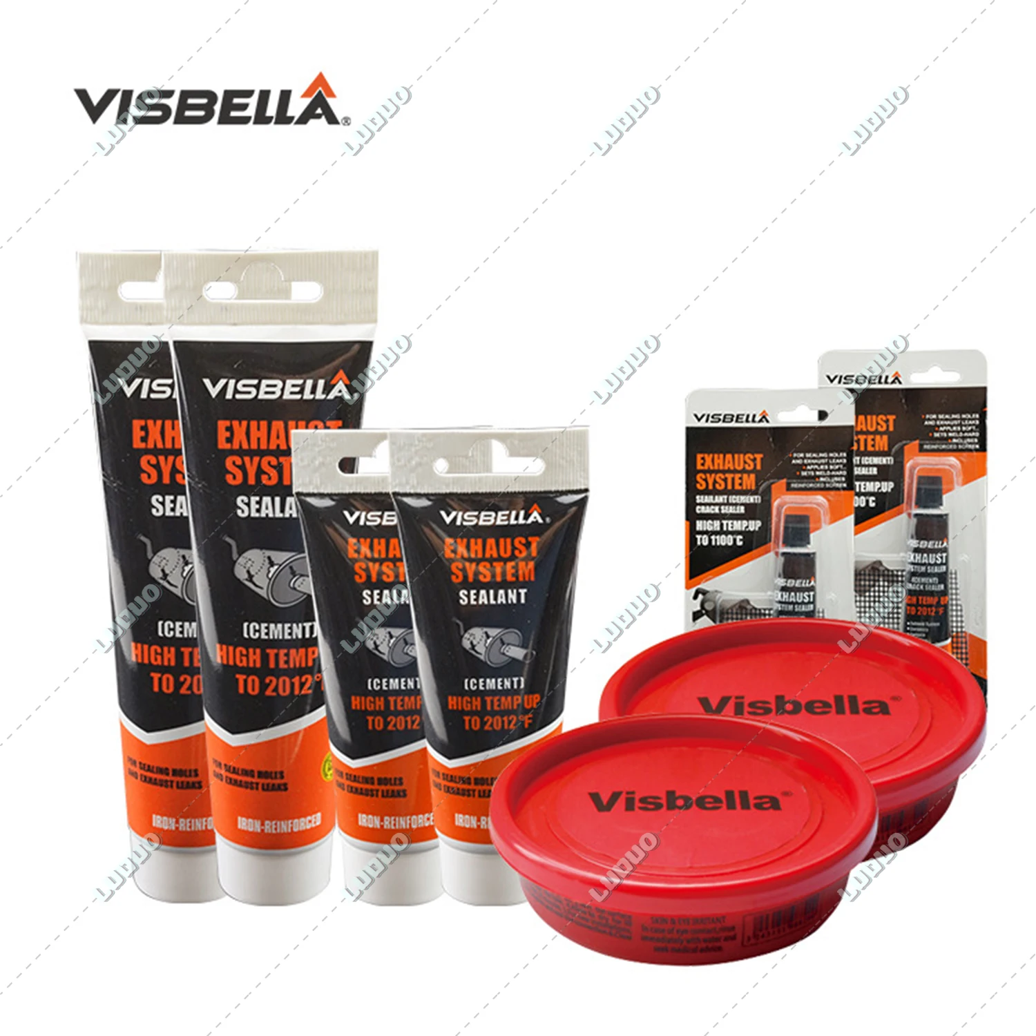 75g 150g Metel Exhaust System Paste Car Pipes Repair Sealant High Temperature Pipe Glue Air Leak Plugging Repair Adhesive Filler