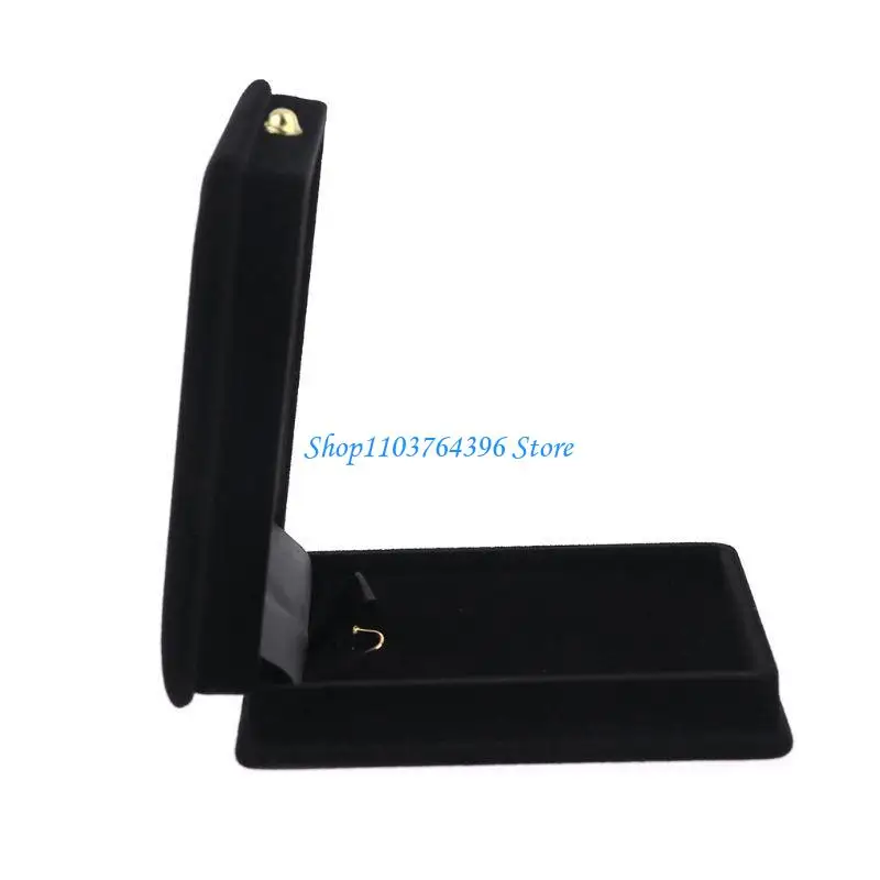 قلادة مخملية على شكل صندوق قلادة وحلق وقلادة وسوار هدية لعرض هدايا الزفاف