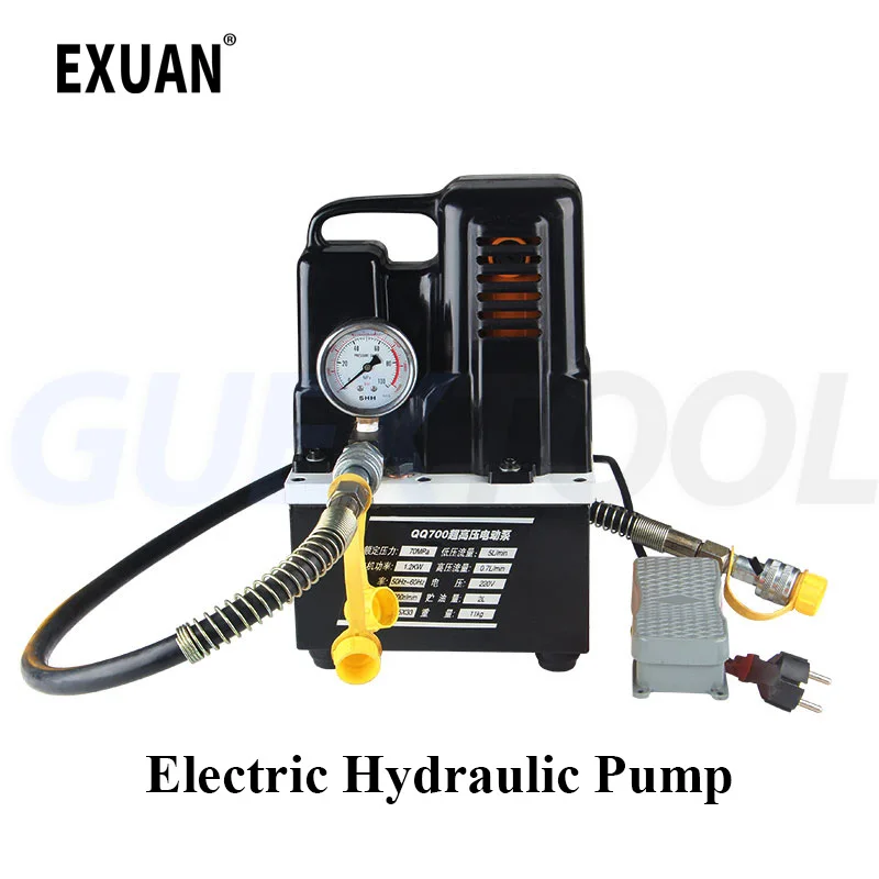 

Portable High-Voltage Electric Pump Manual/Foot Switch Electric Hydraulic Pump Hydraulic Station for cutting/piercing/bending