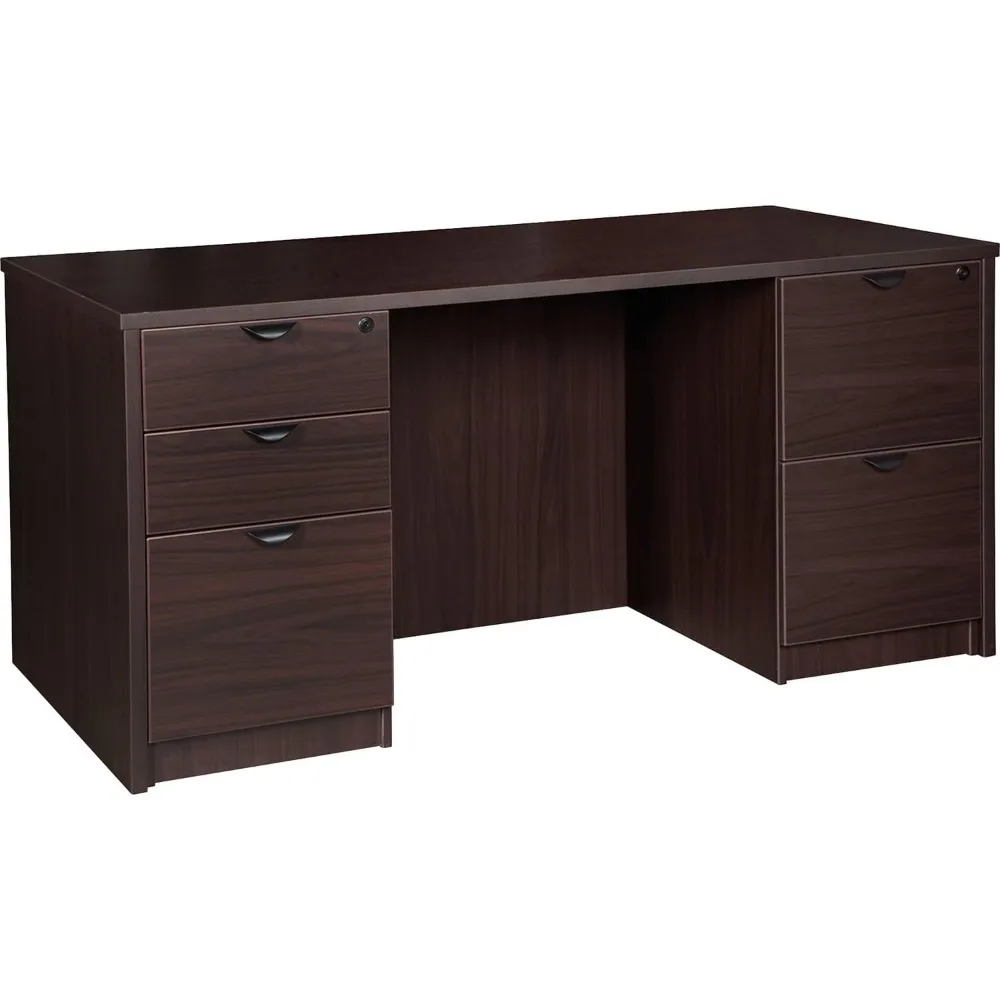 

LLRPD3066DPES - Prominence 2.0 Espresso Laminate Double-Pedestal Desk - 5-Drawer