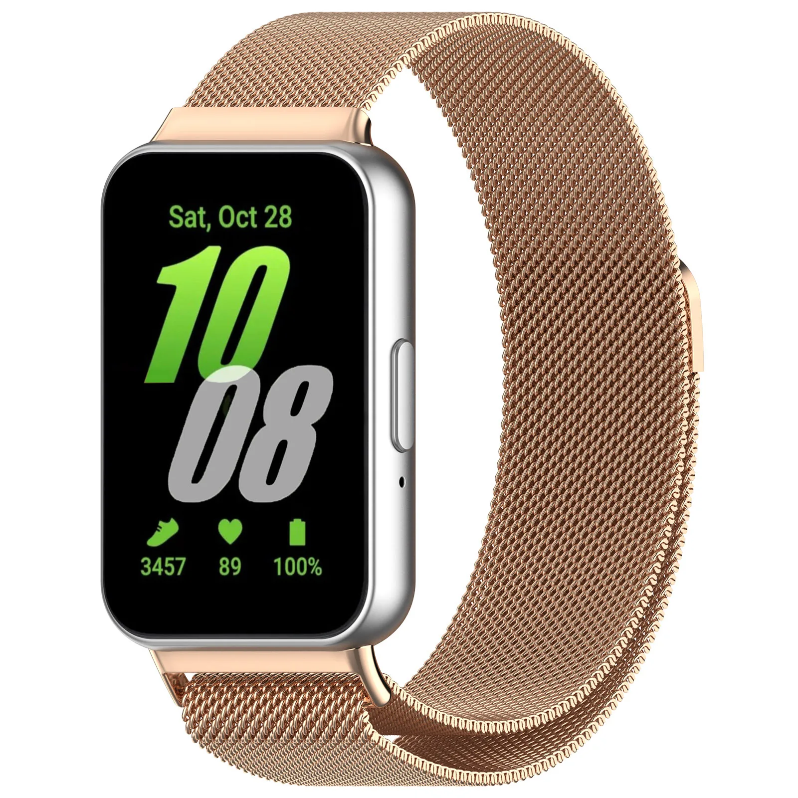 Mailänder Schlaufen riemen für Samsung Galaxy Fit 3 Band Edelstahl Gürtel Armband Correa Magnet galaxie Fit3 Riemen Zubehör
