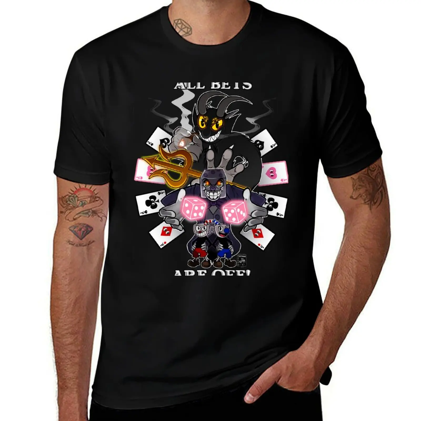 Cuphead: All Bets Are Off! T-Shirt Classic Print Short Sleeve Shirt T-Shirt