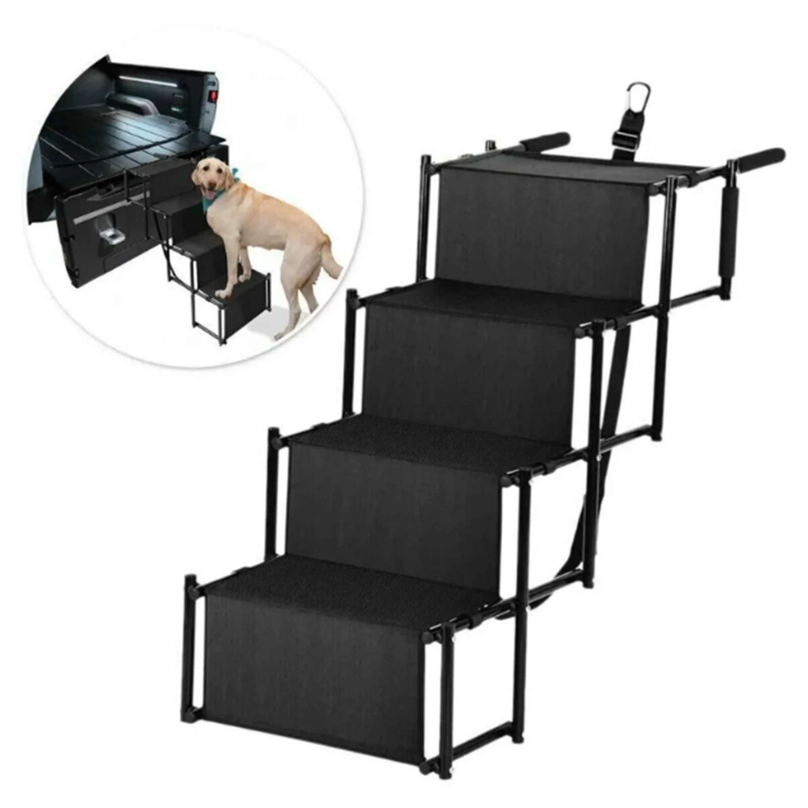 Dog House Dog Stairs Pet Steps Stairs For Dog Cat Pet Ramp Ladder For High Beds, Trucks,  Cars Portable Lightweight Dog Stair