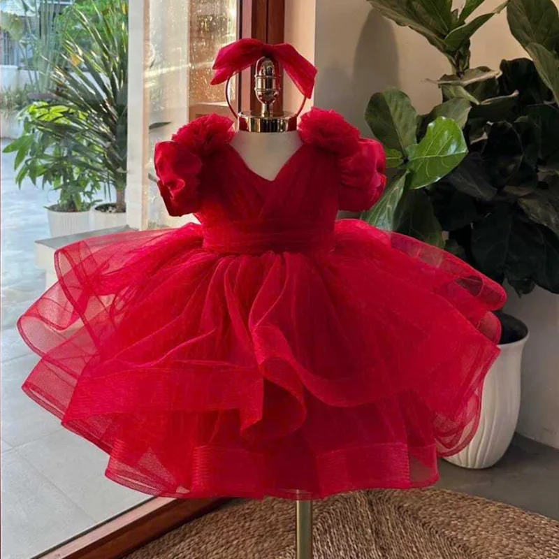 

New Children Fashion Birthday Princess Ball Gown Girls Fashion Wedding Perforamnce Dress g439