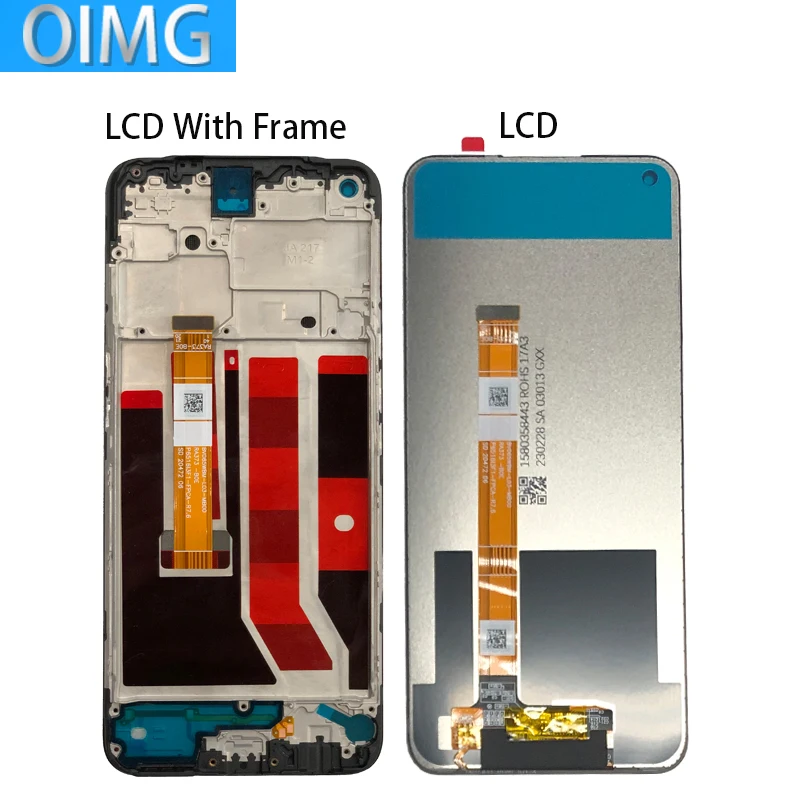 A53S For OPPO A53 LCD Display Original Touch Screen With Frame Digitizer Assembly Replacement Parts CPH2127 CPH2131 CPH2139