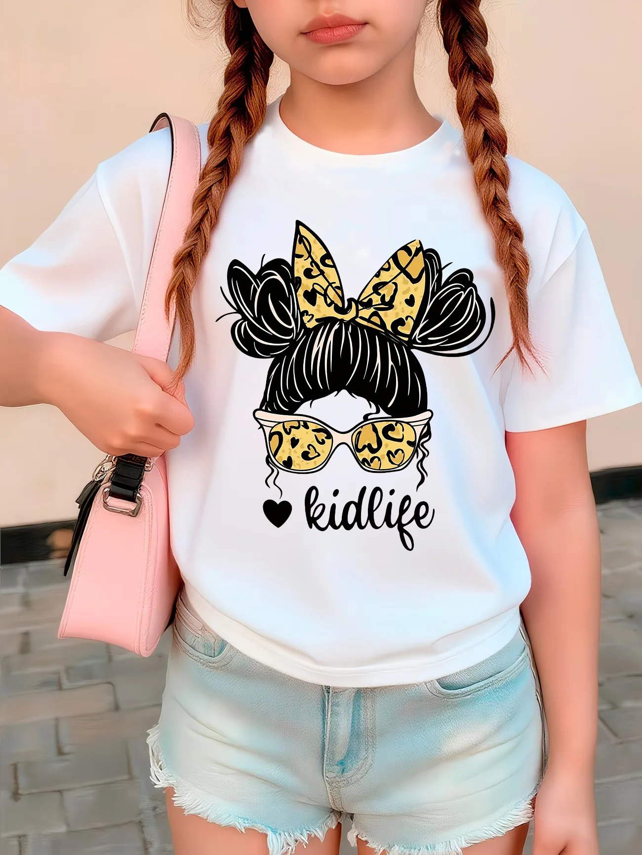 Fashion Kid Life T Shirts Graphic Kids Children's T-shirt Short Sleeve Boys Girls Summer Spring Casual Top Tee