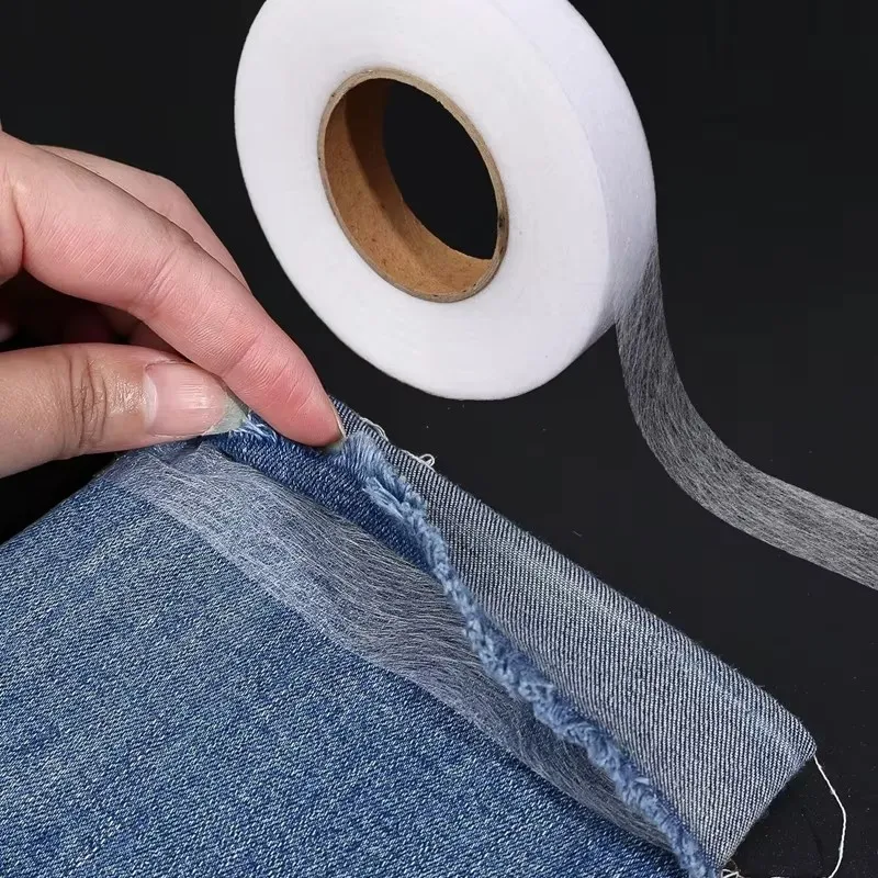 1/2pcs 60Meters/Roll Double-sided Non-woven Interlining Adhesive Fabric Cloth Iron On Hem Tape Interlining Web DIY Sewing Crafts