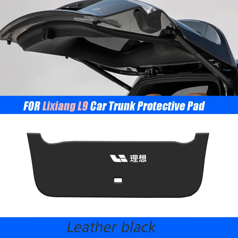 

For Lixiang L9 2022 2023 Accessories Leather Car Rear Trunk Protective Pad Decoration Rear door Tailgate box Mat Cover