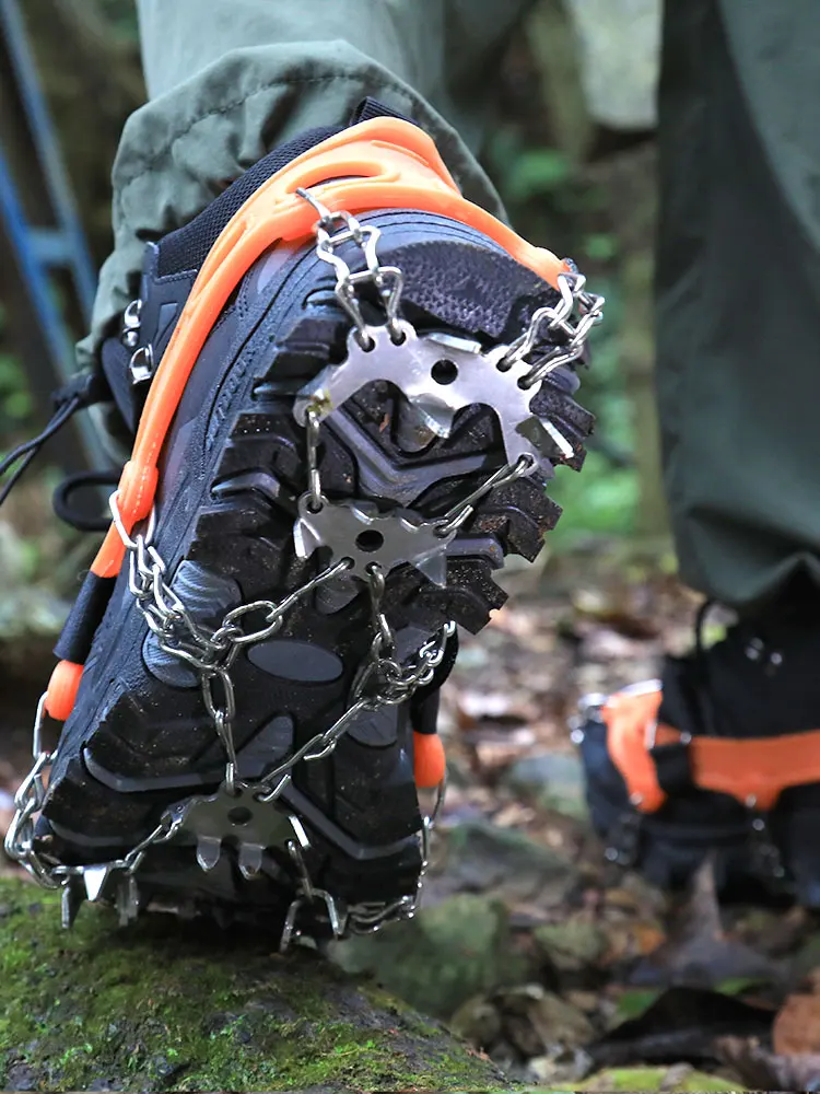 

Противоскользящие чехлы с когтями льда, уличные снежные скалолазания, альпинизм, оборудование для скалолазания, зимние противоскользящие измерители