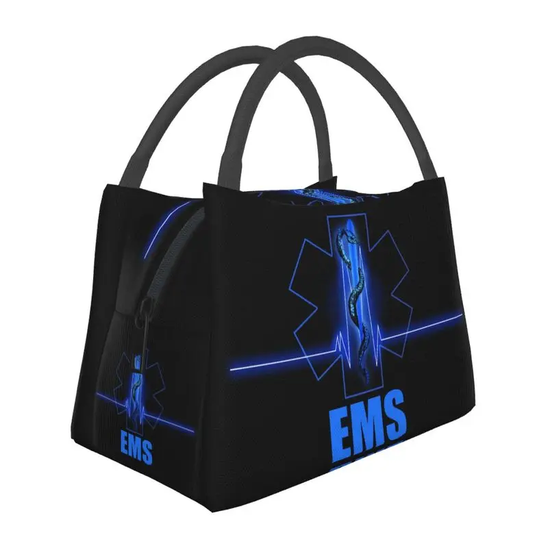 

Изолированные сумки для обеда Emt Star Of Life для женщин, портативный фельдшер, доктор скорой помощи, холодильник, термобокс для обеда, работа, пикник