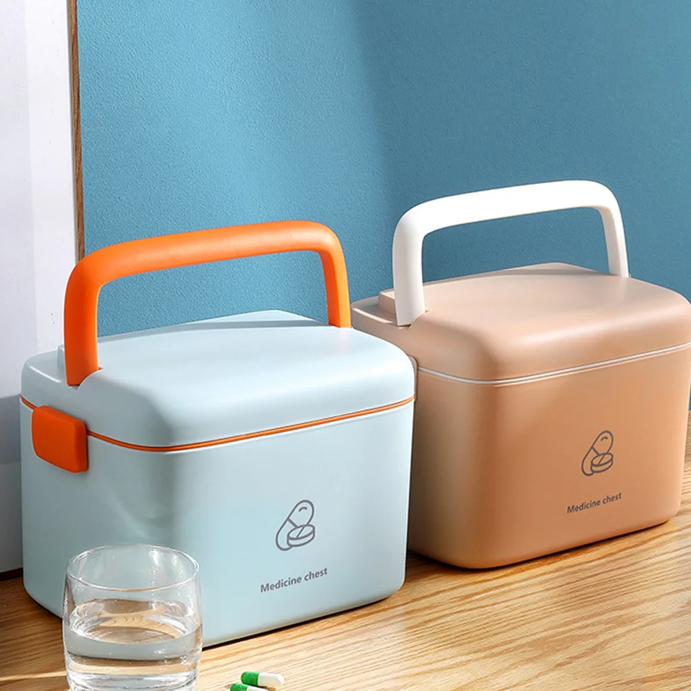 

Чехол для хранения аптечек, прочный полипропилен, большая емкость, гладкое отверстие, коробка для домашнего офиса, путешествий, многослойный контейнер H