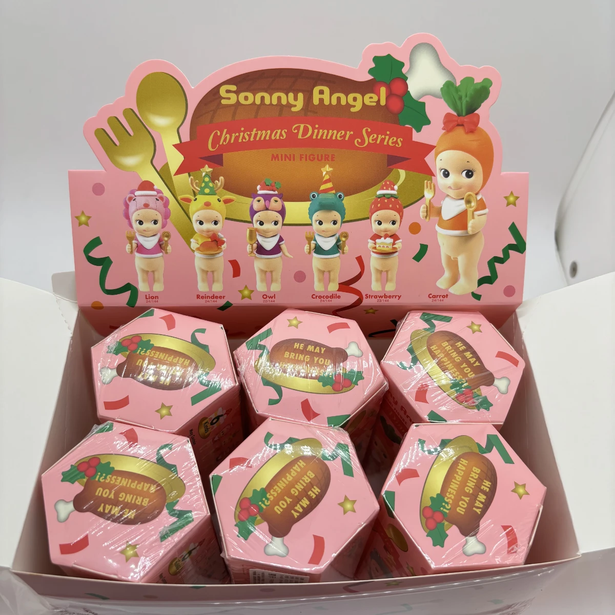 

Мини-фигурка Сонни Ангела 2024, серия «Рождественский ужин», слепая коробка, наслаждайтесь приятным рождественским узором с милыми ангелами SAS65950