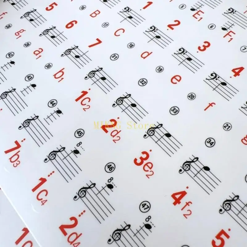 Klavier -Tastaturaufkleber für 88/61/54/49/37 Tasten Musikaufkleber Klavier Tasten Aufkleber Bester Verkauf Bester Verkauf