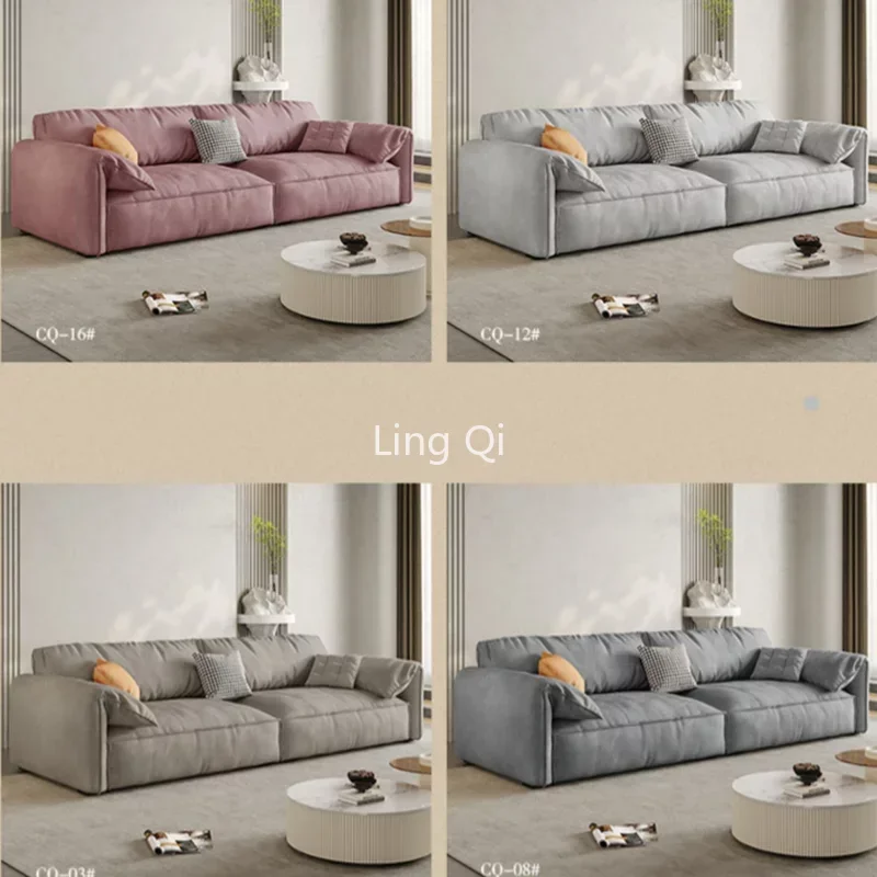 Luxury Longue Sectional Sofa Lazy Chair Recliner 3 Seater Tatami Designer Couch Large Straight Relax Comfort Divano Furniture