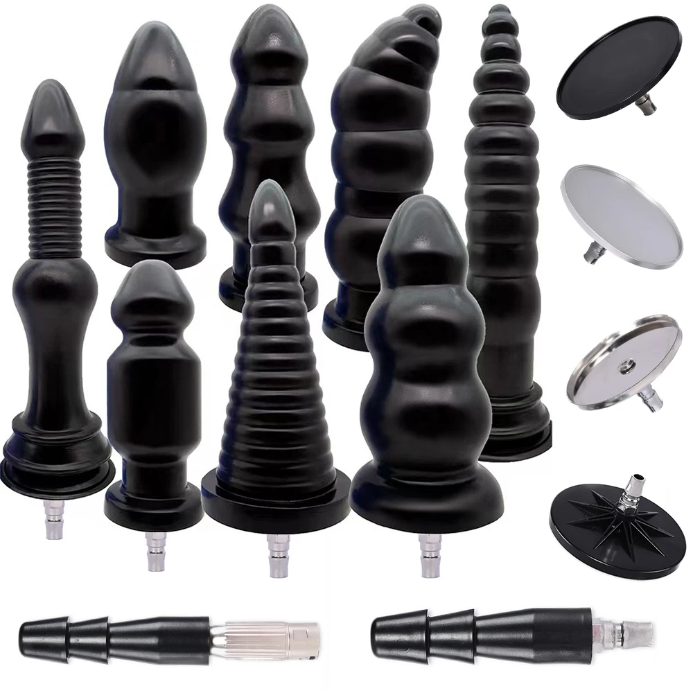 

ROUGH BEAST Sex Machine Metal/ABS Accessories Quick Plug Vac-u-Lock Attachments Suction Cup Connector BLACK Dildo Sex Toys