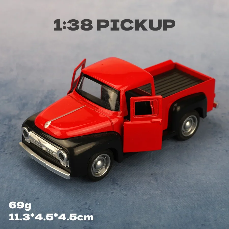 لعبة الالتقاط المصنوعة من خليط معدني كلاسيكي نموذج سيارة آلية التراجع العتيق لعبة سيارة قابلة للجمع للأطفال والجامعات