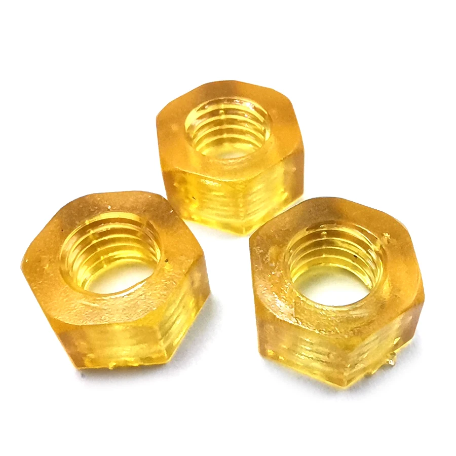 

PEI Plastic Hexagon Nuts , Polyetherimide Hex Nut Fasteners ,F012