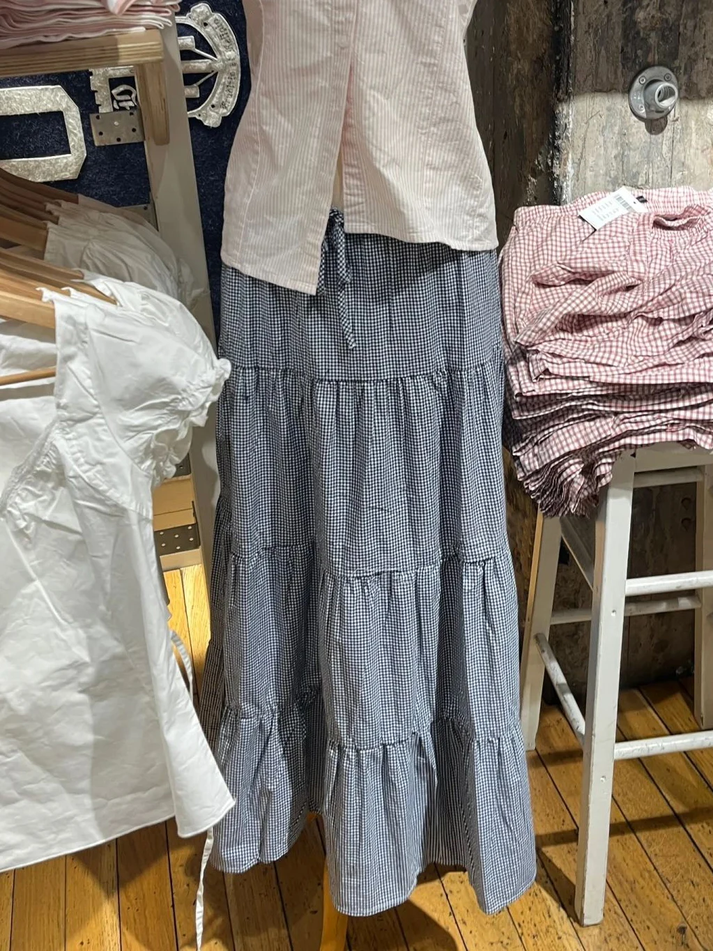 

Black Plaid Drawstring Maxi Skirt Woman Summer Low Waist A-line Cotton Long Skirts School Style Vintage Streetwear Y2k Falda New