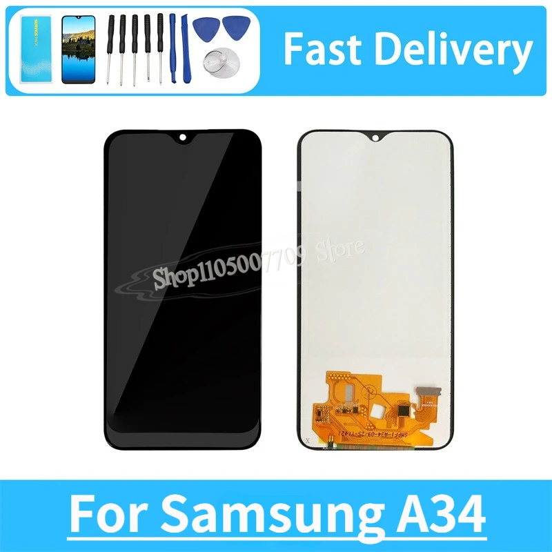 6.53'' For Samsung A34 LCD Display Touch Screen Digitizer Assembly FOR Samsung Galaxy A34 5G SM-A346E SM-A346M