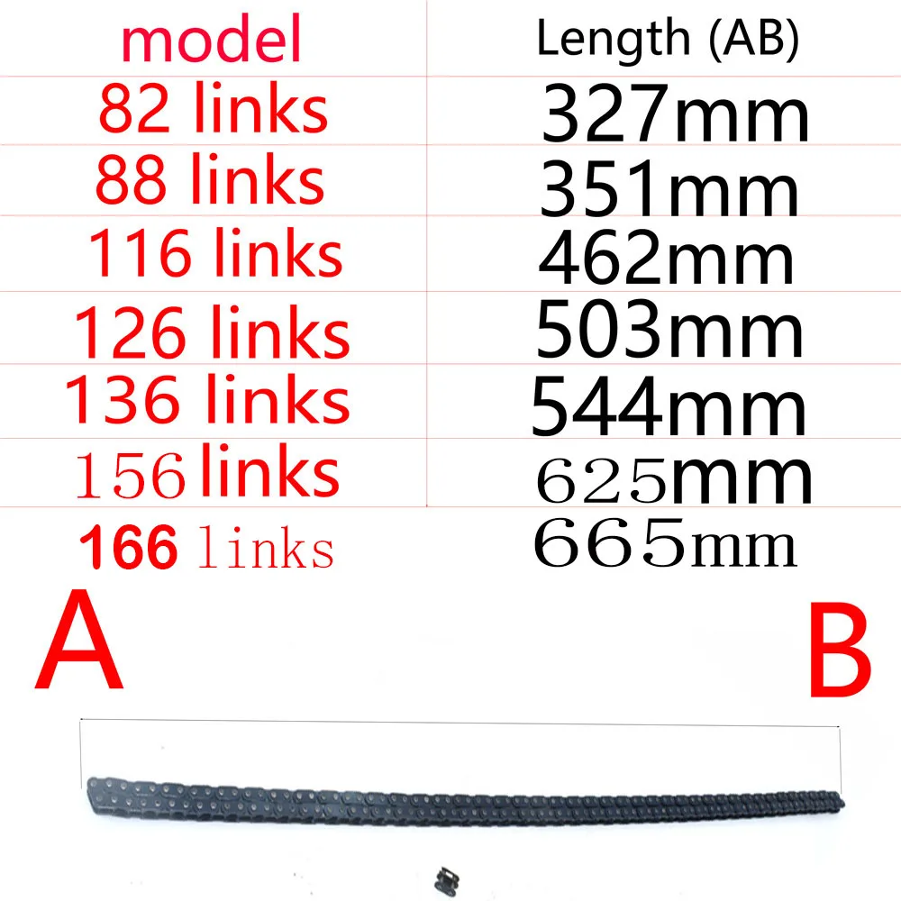 T8F 82 88 116 126 136 166 links chain with Spare Master Link For Mini Dirt BIKE Quad ATV 47cc 49cc  Pocket Bikes Accessories