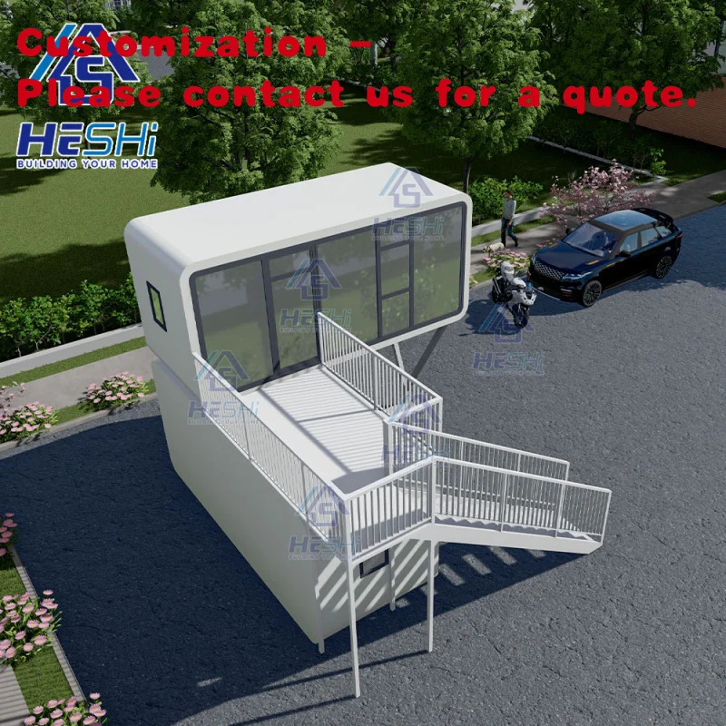 

На заказ. Большой сборный современный дом в кабине. Распродажа. Сборный портативный офисный контейнер 20 футов 40 футов. Водонепроницаемый контейнер Hom.