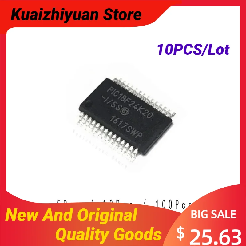 

10PCS/Lot New And Original PIC18F24K20-I/SS PIC18F24K20-E/SS IC MCU Chip Mic SSOP28 TSSOP Chipset Quality Goods