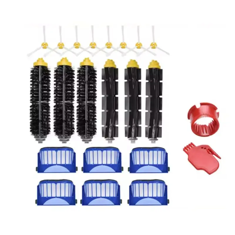22 Piezas para Aspiradora Irobot Roomba 675 670 665 690 692 694 671 677 650 655 614, Cepillo Lateral Principal, Filtro HEPA, Accesorios