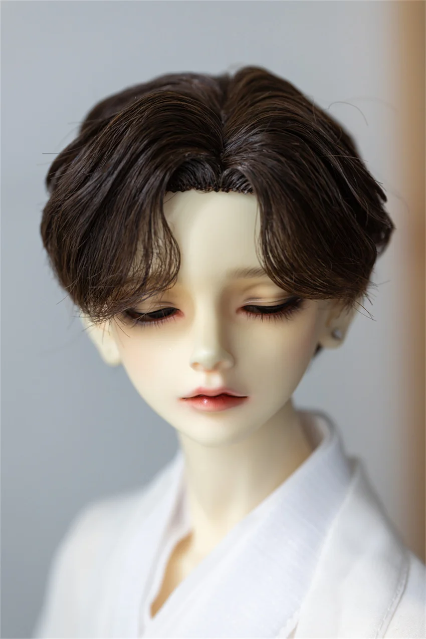 

BJD Wig Men's 1/3&1/4 Milk silk short forehead hand hook short hair styling hair zp