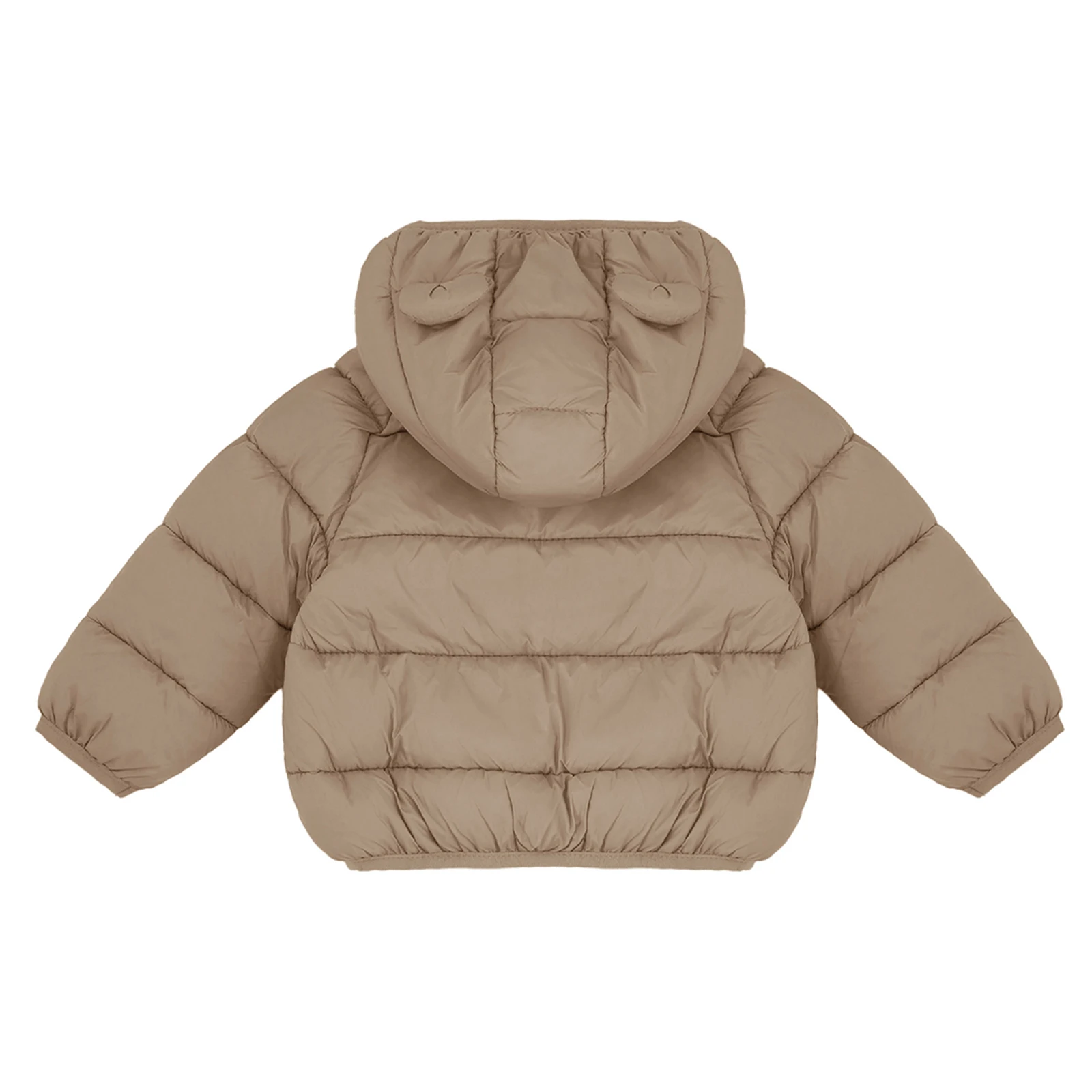 طفل رضيع الشتاء يندبروف معطف مقنع دافئ سترة مبطنة منتفخة لطيف الدب الأذن أسفل سترة خفيفة الوزن ملابس خارجية المتسكعون #2