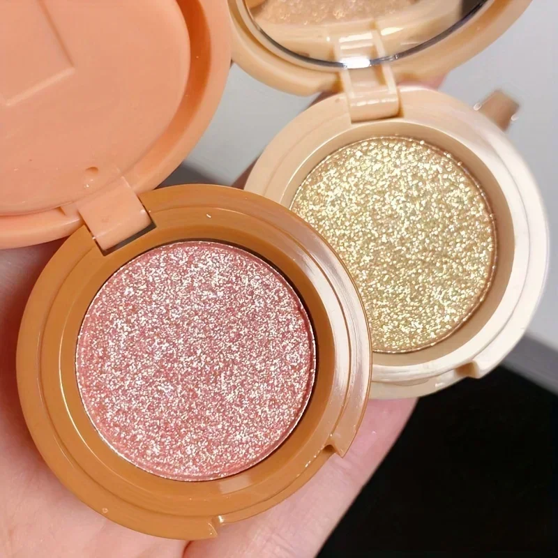 Palette de fards à paupières nacrés mats, faciles à appliquer, légers, trois en un, surligneur, pour créer un Look de maquillage parfait, 1 pièce