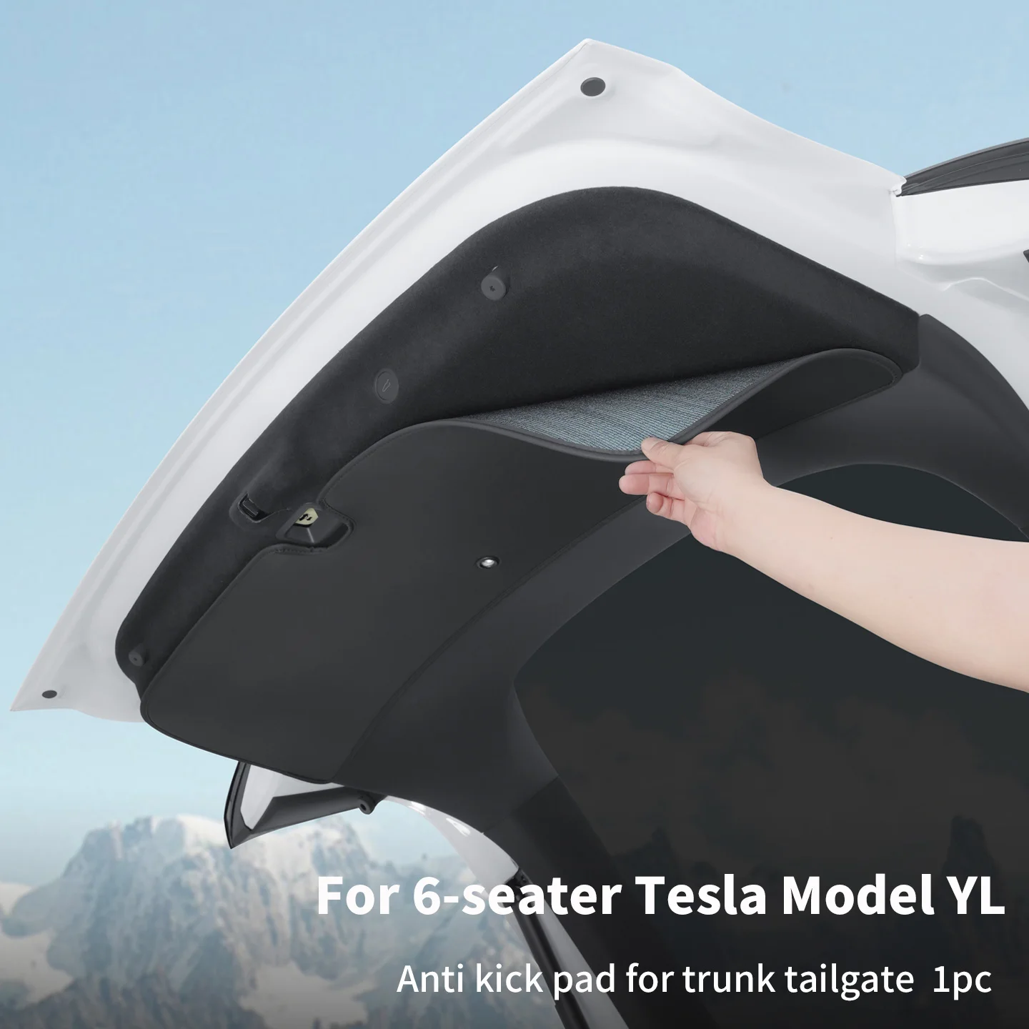 

Защитная накладка на заднюю дверь багажника для 6-местной Tesla Model YL, защитная накладка на заднюю дверь багажника Model Y L, защитная накладка для интерьера.