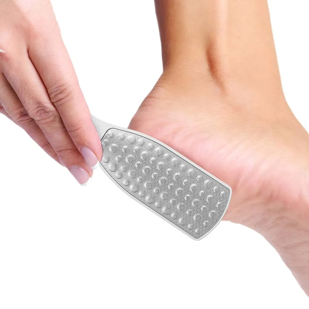 

Foot Care Tool Double-sided Stainless Steel Footplate Foot Grinder Files for Feet Dead Skin Callus Peel Remover