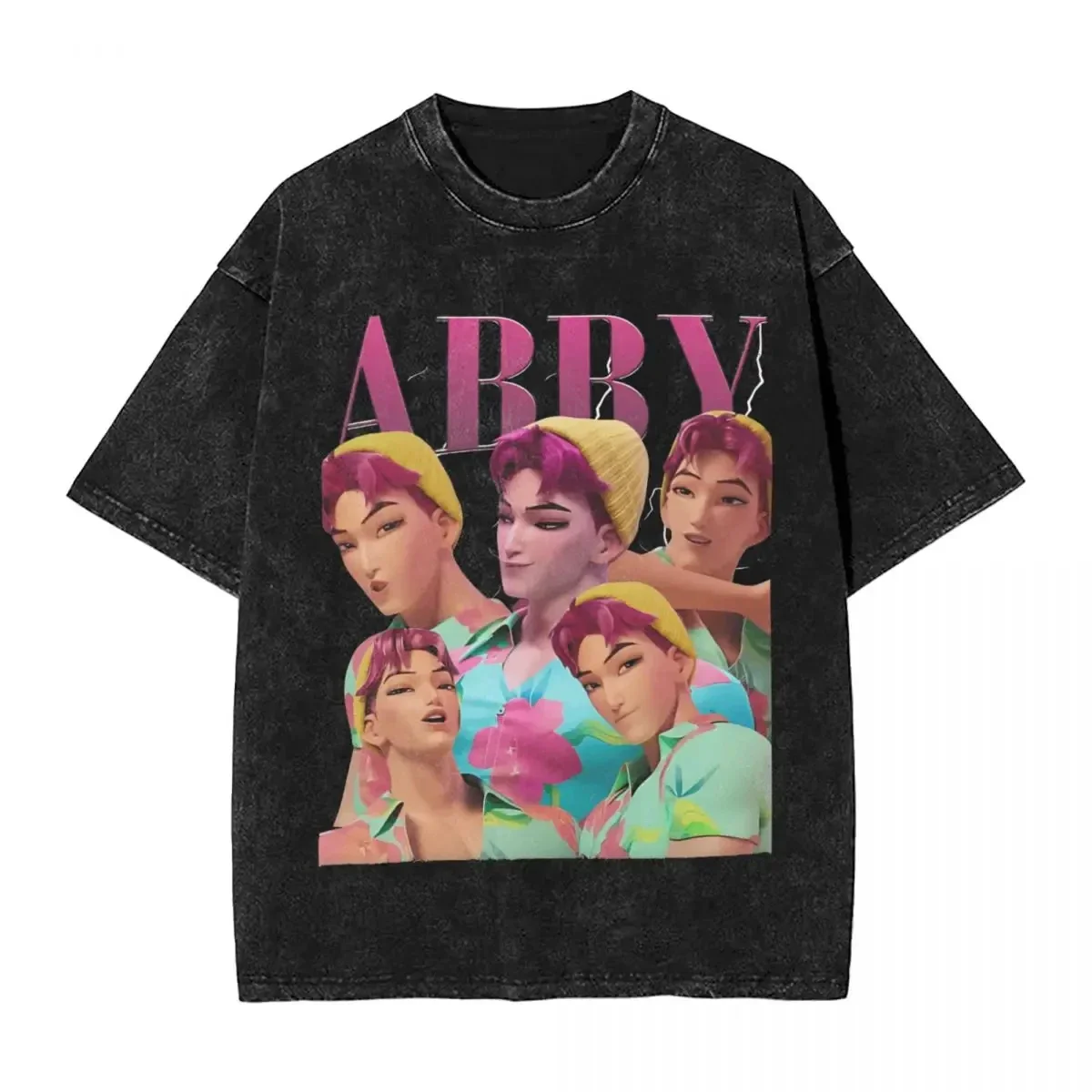 25 حار جديد موضة Harajuku غسلها ديربي النمر و السوسي الطيور Kpop شيطان فضفاض تي شيرت الترفيه تي شيرت الرجال الصيف بلايز عادية #3