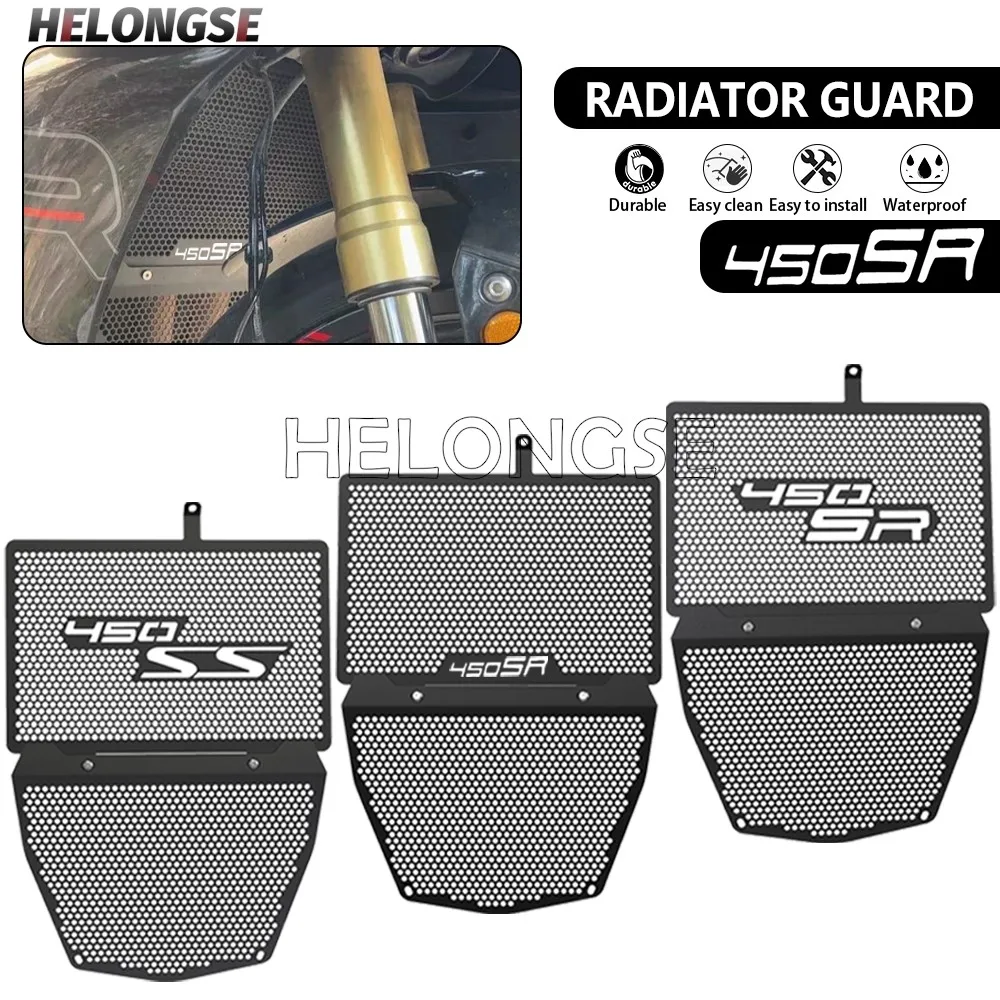

2026 New HELONGSE Radiator Grill Guard Oil Cooler Protector Cover For CFMOTO CF MOTO 450SR 450SS 450 SR/SS 2023 2022 2024 2025