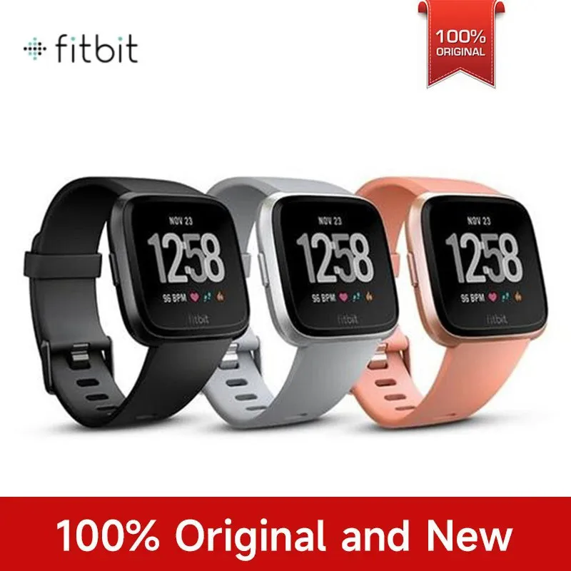 Fitbit Versa Health and Fitness Activity Tracker Smartwatch with Large and Small Bands Straps