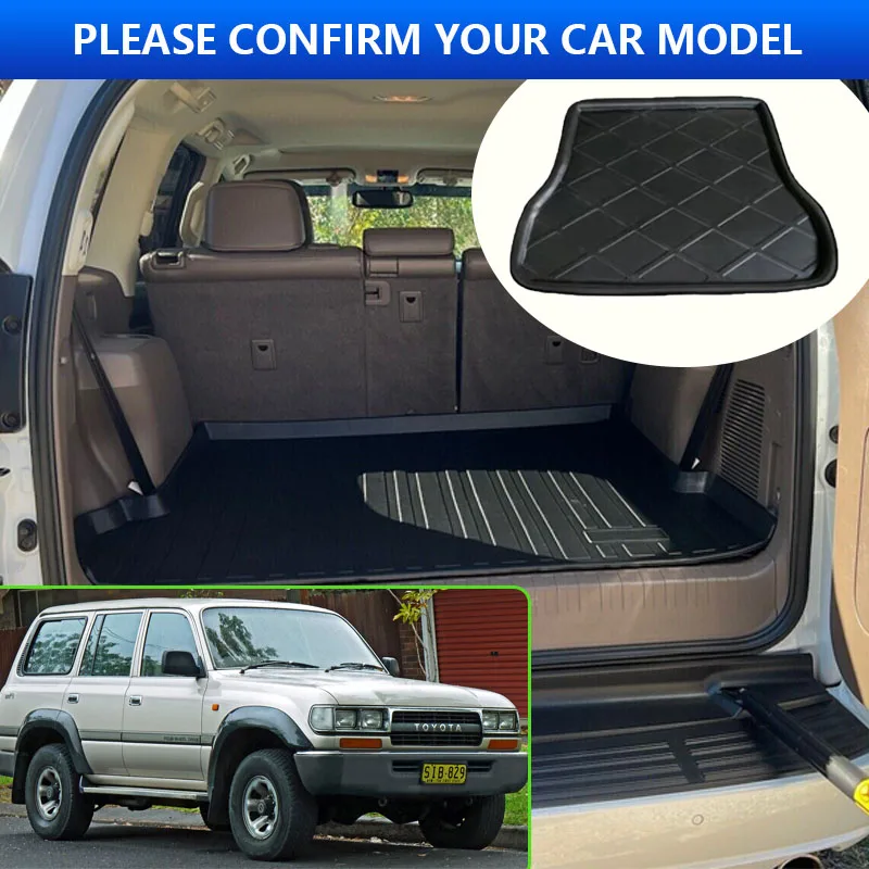 Trunk Mat For Toyota Land Cruiser 80 J80 FJ80 LC80 Lexus LX 450 1997~1990 High Temperature Resistant Storage Pad Interior Pasts