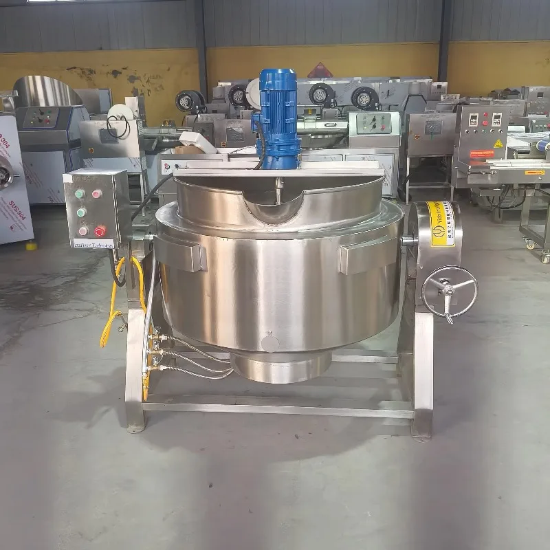Industrial Automatic Jam Cooking Machine for Sale Fruit Jacketed Kettle for Caramel Sauce Core Components with Motor Bearing