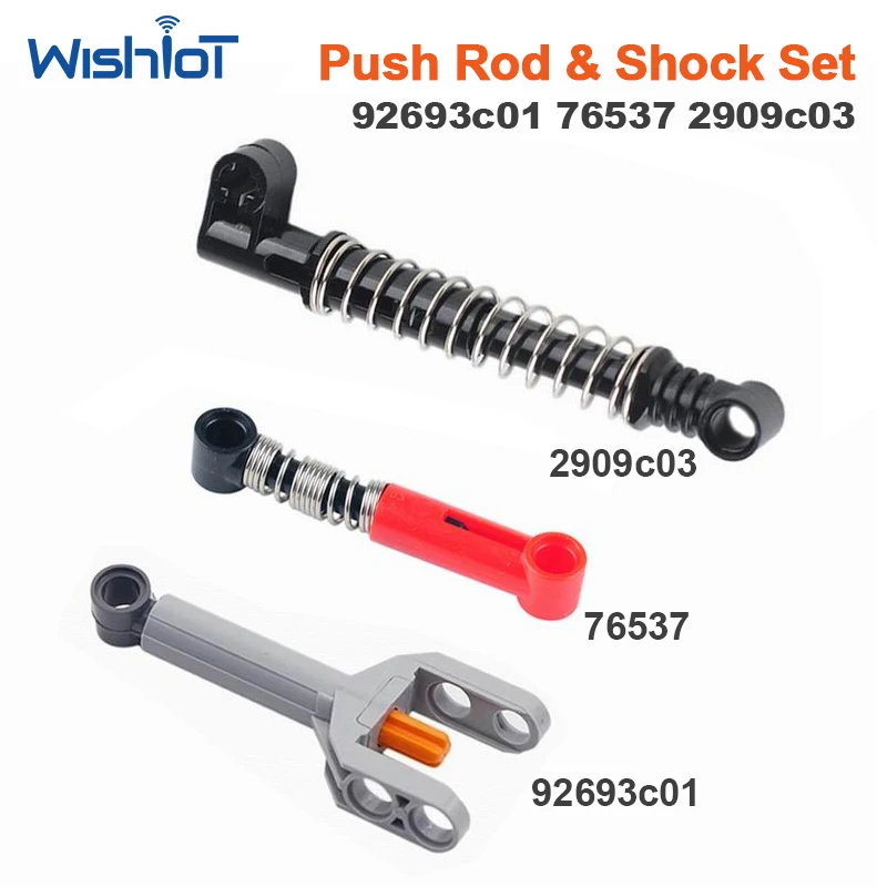 Shock Absorber Linear Actuators Push Rod Technical Parts MOC Building Blocks Small Particles DIY Toys 92693 731c04 2909c03