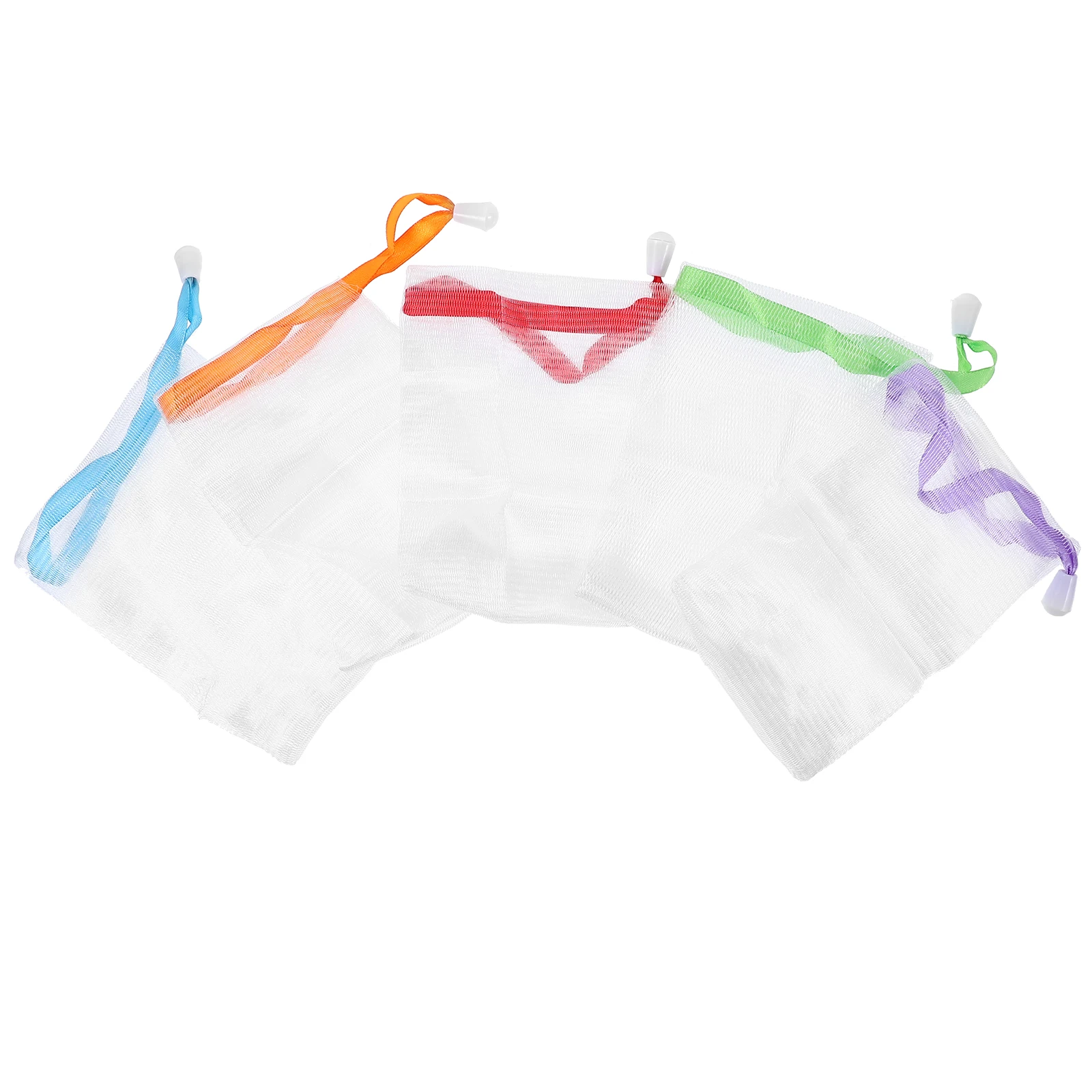 

10 Pcs Foaming Net Mesh Bag Scrubber Pouch Exfoliating Natural Bath Soap Pouch Portable Lightweight