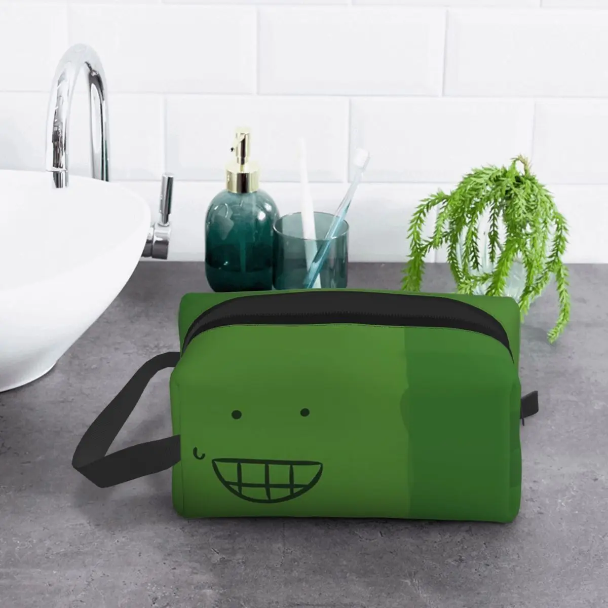 Liam Plecak From HFJone (WEIRD SMILE) Kosmetyczka Organizer na Kosmetyki Torba Podróżna na Przybory Toaletowe Piórnik