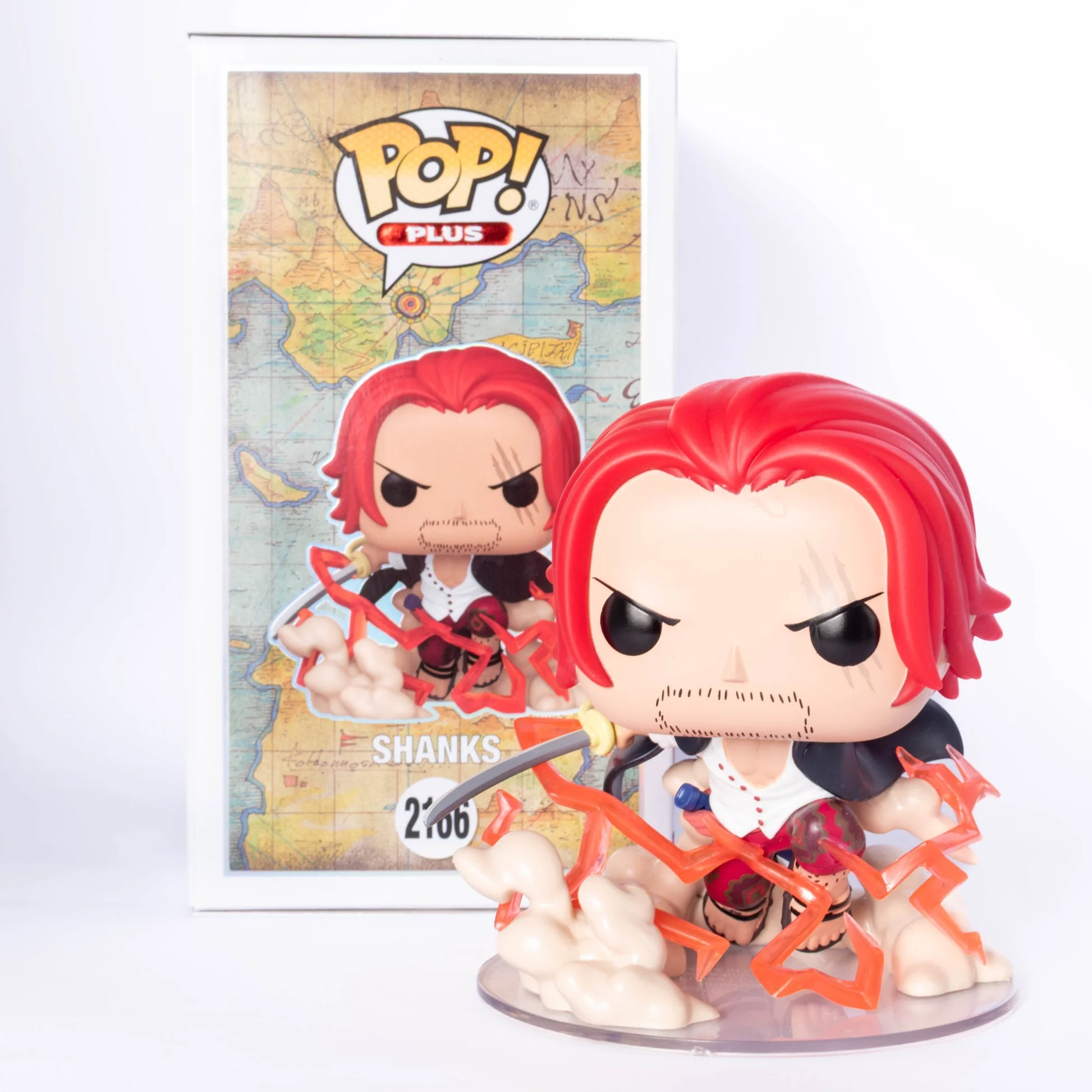 

Funko Pop One Piece Plus Shanks Figure #2166 Official Authentic Collect Limited Edition Figures Anime One Piece Fans Toy Gift